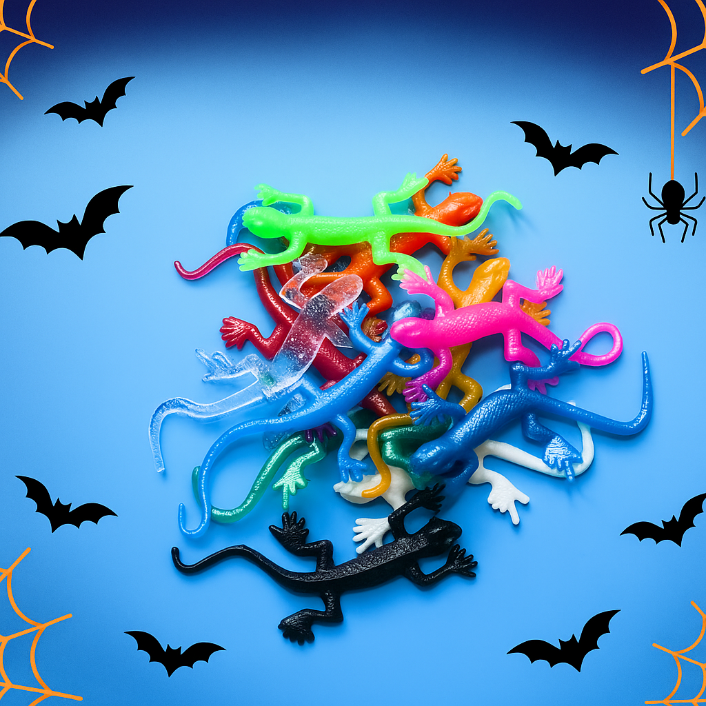 Sticky gecko slingshot lizard toys, 36 pack party favors for kids