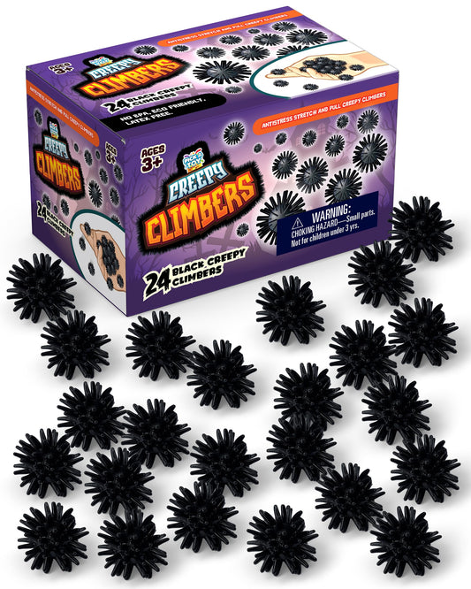 PICK A TOY Creepy Crawlers Sticky Wall Toys for Kids Sticky Ceiling Balls Washable and Reusable Stickiness, Birthday Party Favors and Goodie Bag and Easter Egg Filler, Spider Crawl
