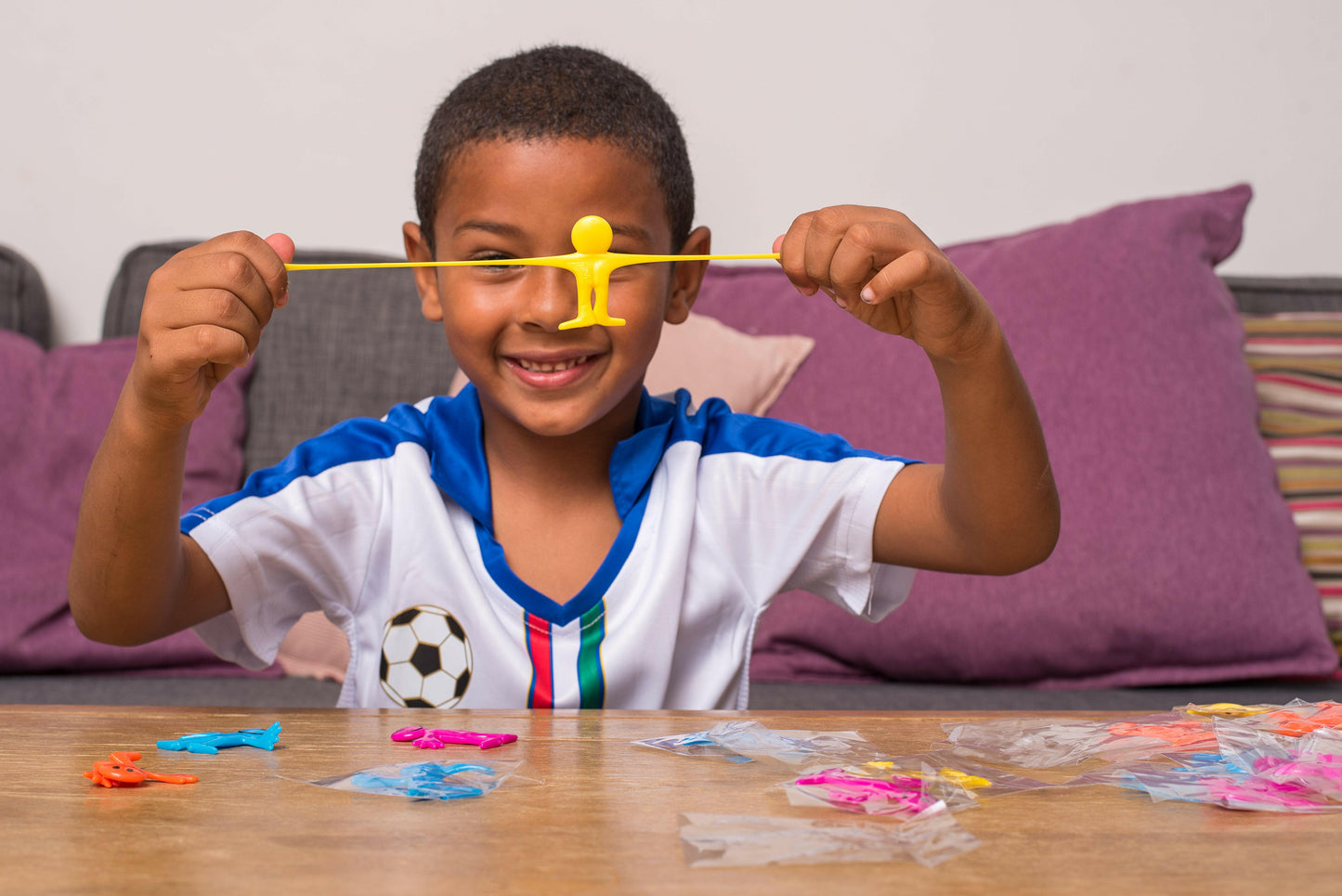 Stretchy Smiley Man 24 Set With 4 Different Colors - Pick A Toy