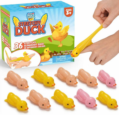 36 rubber duck slingshot toys party favors