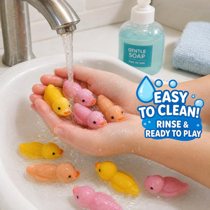 PICK A TOY 36 Pcs Rubber Ducks Slingshot Toys – Stretchy Slingshot Party Favor Toys for Kids, BPA-Free & Non-Toxic TPR – Birthday Goodie Bags, Pinata Filler, Classroom Prizes, Easter Basket Stuffer