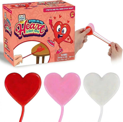 36 heart sticky hands party favors