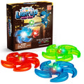 Light Up Ninja Flyers Set, 3 LED Electronic Stars, Heavy Duty Rubber Throwing Discs, Fun and Interactive Kids Toys for Tossing, Games, and Play, 3 Colors, Includes Gift Box - Pick A Toy