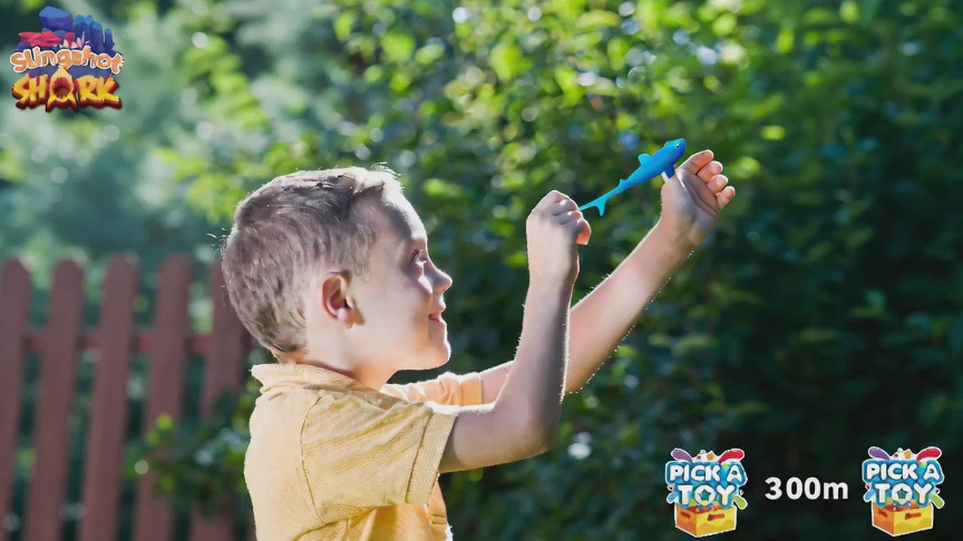 PICK A TOY Shark Party Favors Stretchy Slingshot Toys demo video
