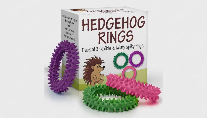Sensory Ring and Fidget Toy 3 Pack Pink Purple Green demo video