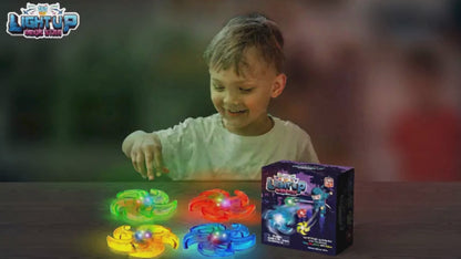 PICK A TOY Light Up Ninja Flyers 4 LED Electronic Stars demo video