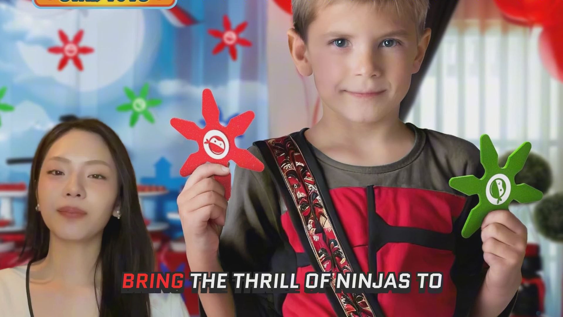 PICK A TOY Mini Foam Ninja Throwing Stars 24 Pcs demo video