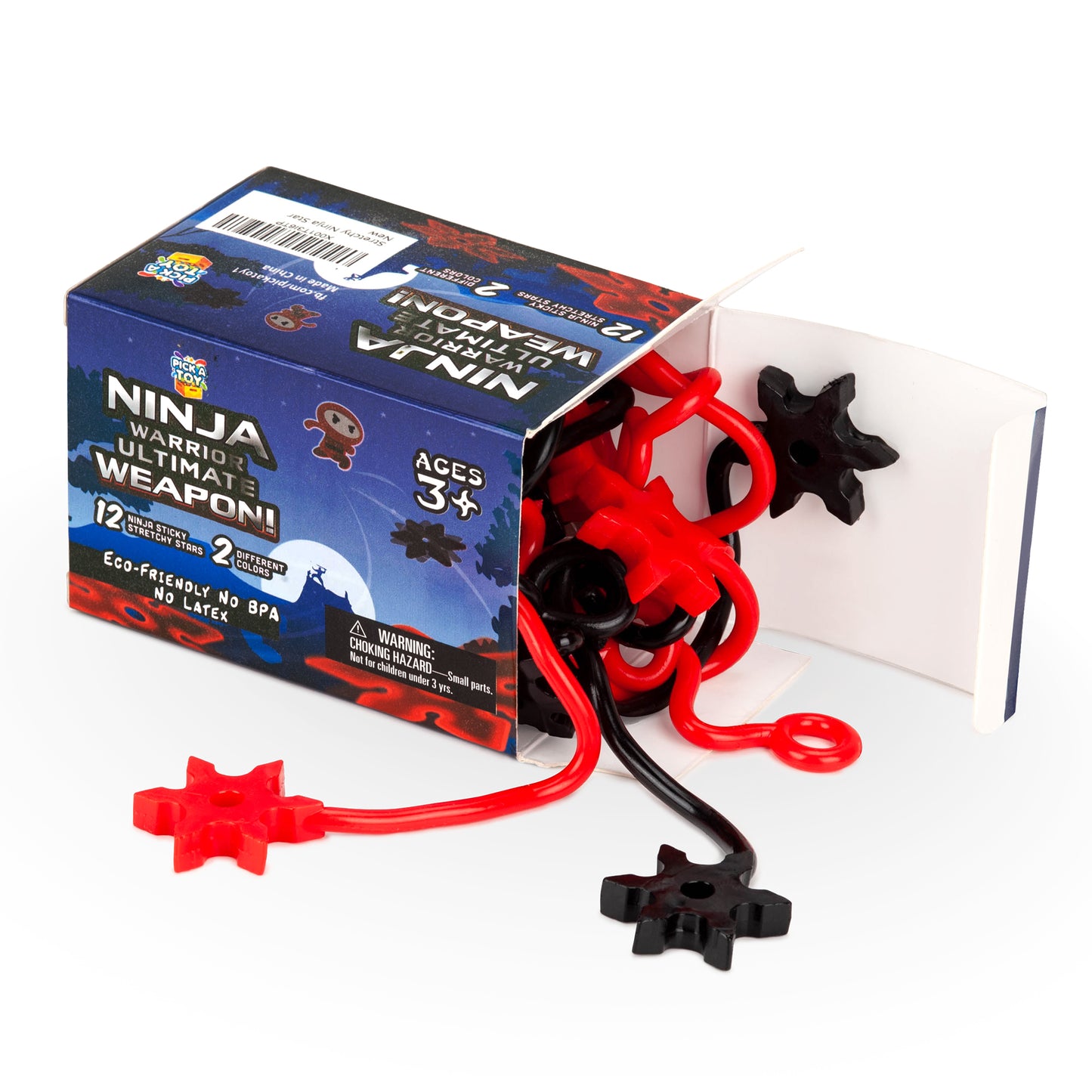 Ninja Star Sticky Toys [12-Pieces] - Pick A Toy