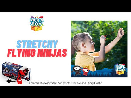 Stretchy Flying Ninjas Sensory Toy Set