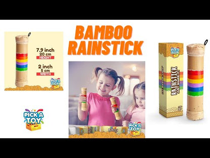 Bamboo Rain Stick Sensory Toy Musical Instrument